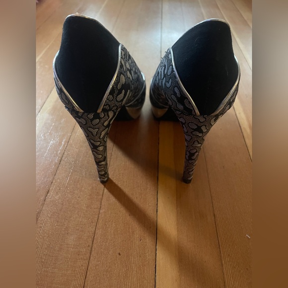 Rampage Black and Silver Women's Heels - Picture 3 of 4